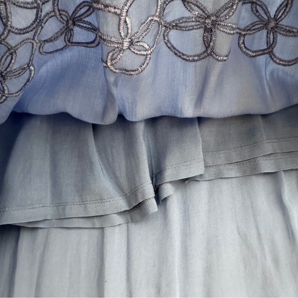 NWT Strapless High-Low Embroidered Hem Dress - Picture 6 of 12